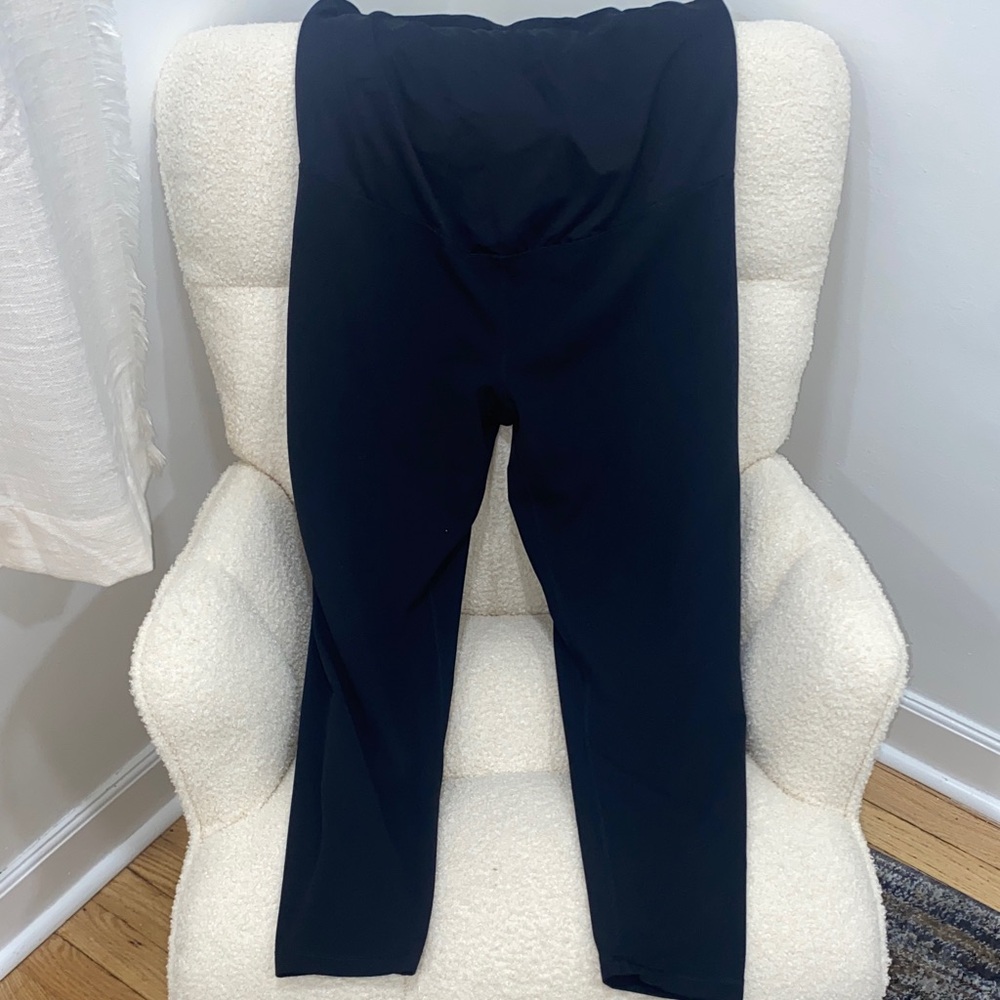 Black Maternity Over the Belly Leggings